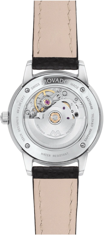 Movado,1881 Automatic 30mm,30mm,Stainless Steel,Black,Automatic,Round,Silver,0607466