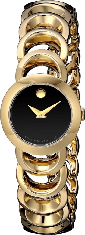 Movado,Rondiro 22mm,22mm,Stainless Steel,Black,Quartz,Sapphire,Crystal Glass,Round,0606253 
