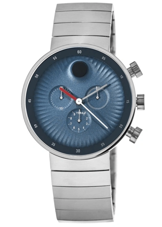 Movado,Edge 42mm,42mm,Stainless Steel,Blue,Quartz,Chronograph,Sapphire,Crystal Glass,3680010W