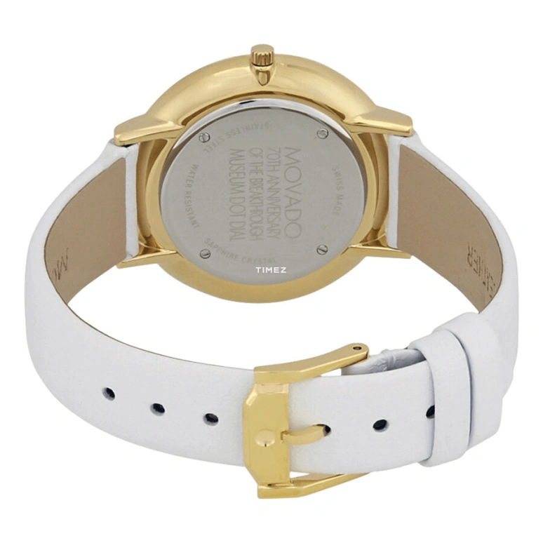 Movado,Museum Classic 35mm,35mm,Stainless Steel,White,Quartz,Sapphire,Crystal Glass,0607138