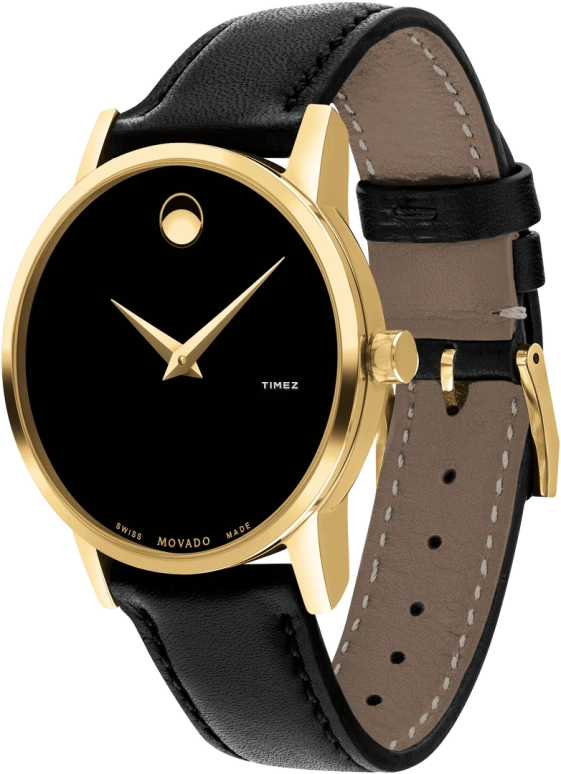 Movado,Museum Classic 28mm,28mm,Stainless Steel,Black,Quartz,Sapphire,Round,0607275