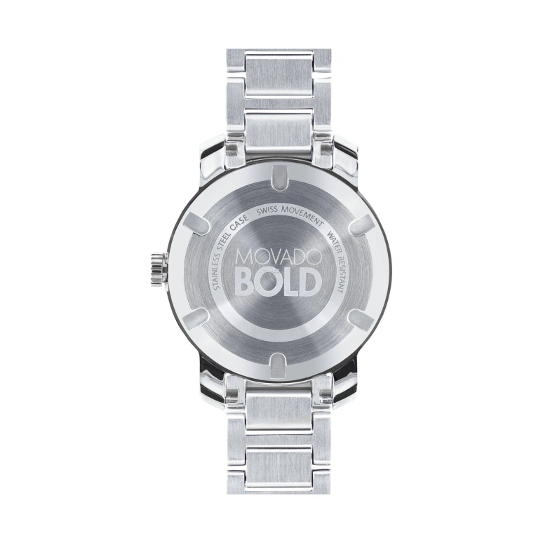 Movado,Movado BOLD 39mm,39mm,Stainless Steel,Grey,Quartz,Sapphire,Crystal Glass,Round,3600196