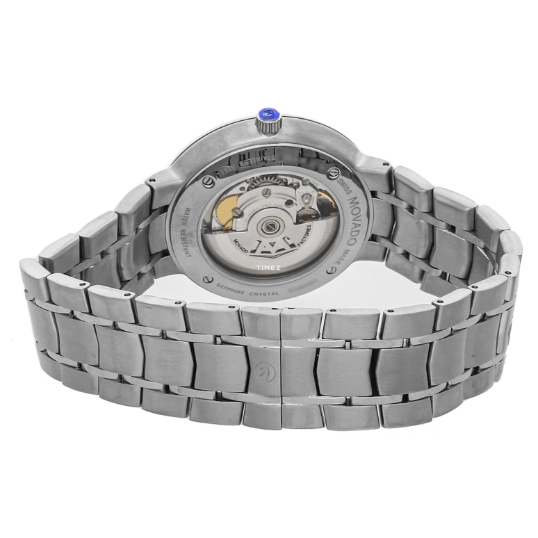 Movado,Other 39.50mm,39.50mm,Stainless Steel,Silver White,Automatic,Day,Sapphire,Crystal Glass,0606915