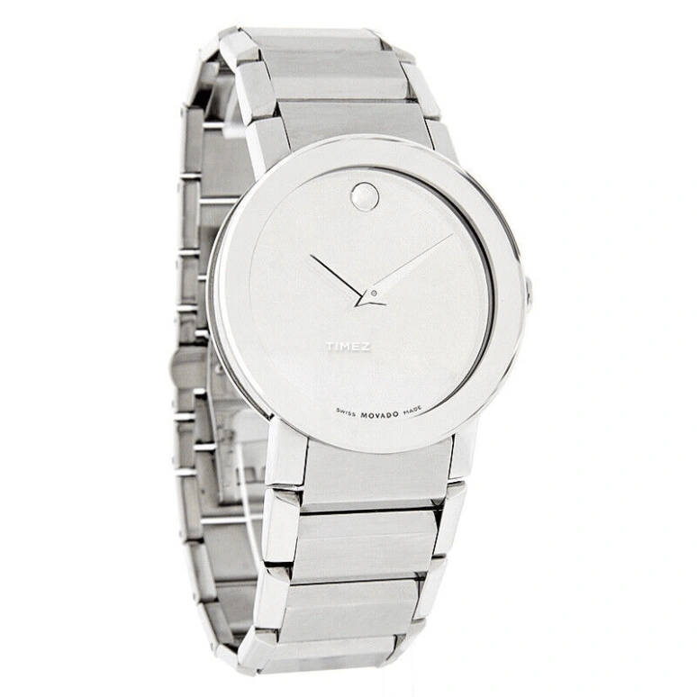 Movado,Sapphire 38mm,38mm,Stainless Steel,Silver,Quartz,Sapphire,Crystal Glass,Round,0606093 