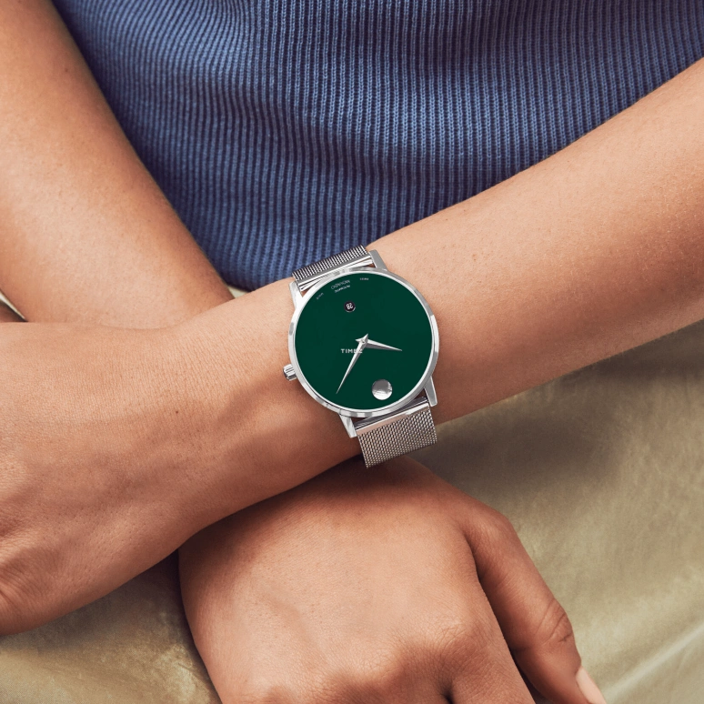 Movado,Museum Classic 40mm,40mm,Stainless Steel,Green,Automatic,Day,Sapphire,0607649