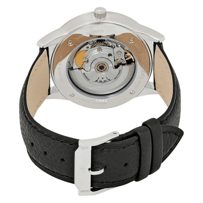 Movado,Other 39.50mm,39.50mm,Stainless Steel,Black,Automatic,Day,Sapphire,Crystal Glass,0606873