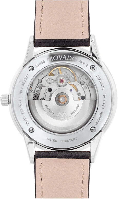 Movado,1881 Automatic 39mm,39mm,Stainless Steel,Blue,Automatic,Day,Round,0607613