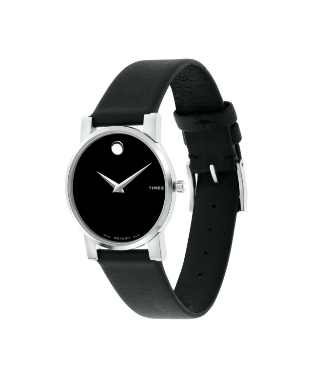 Movado,Other 31mm,31mm,Stainless Steel,Black,Quartz,Sapphire,Crystal Glass,Round,0604230 