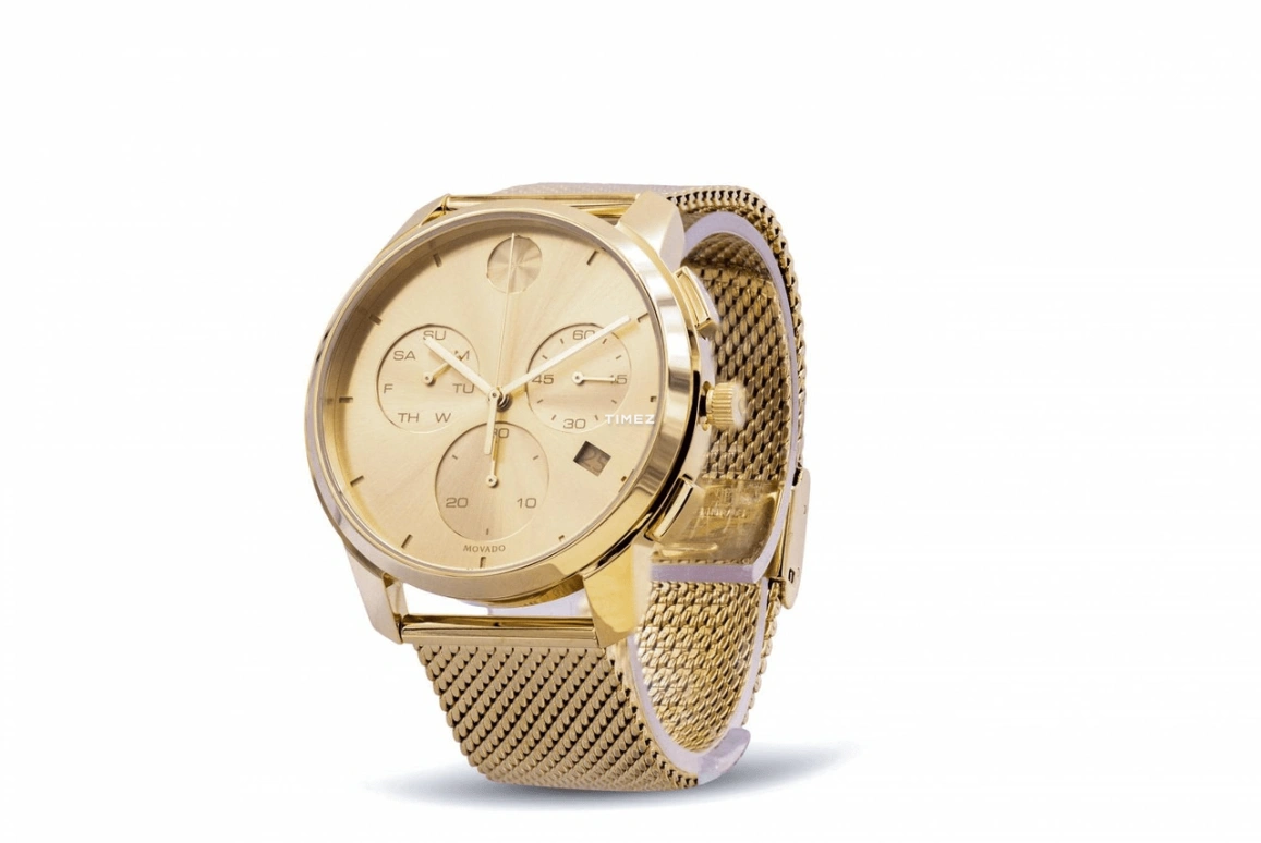 Movado,Movado BOLD 42mm,42mm,Stainless Steel,Gold,Quartz,Chronograph,Date,Day,3600634