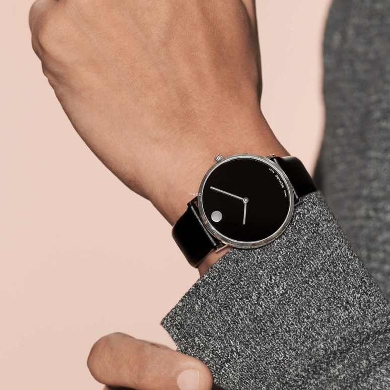 Movado,Modern 47 40mm,40mm,Stainless Steel,Black,Quartz,Sapphire,Round,0607262