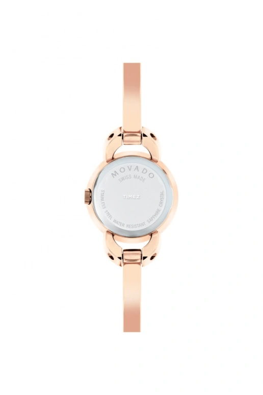 Movado,Rondiro 22mm,22mm,Stainless Steel,Rose Gold,Black,Quartz,Sapphire,Crystal Glass,Round,0607065