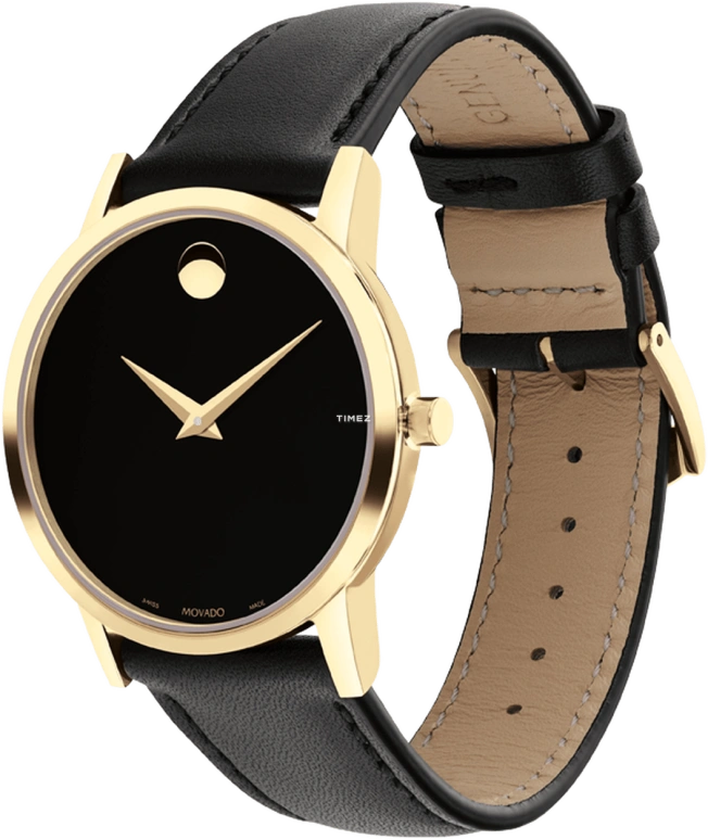 Movado,Museum Classic 33mm,33mm,Stainless Steel,Black,Quartz,Sapphire,Round,0607584