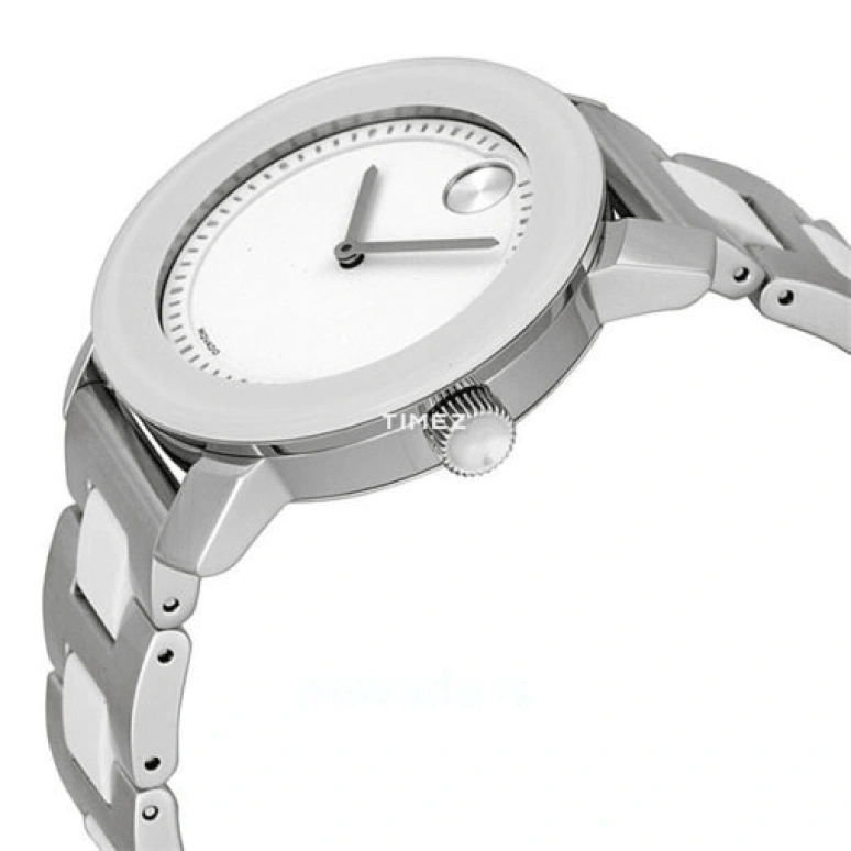 Movado,Movado BOLD 36mm,36mm,Composite,Stainless Steel,White,Silver,Quartz,Sapphire,Crystal Glass,Round,3600162 