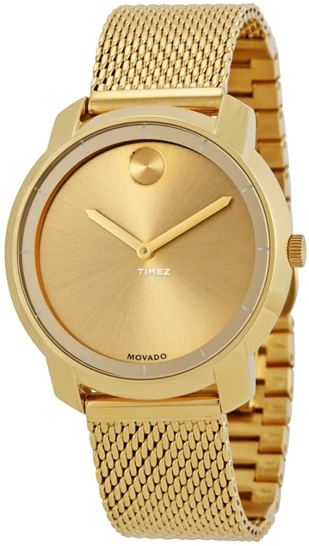 Movado,Movado BOLD 36mm,36mm,Stainless Steel,Gold,Quartz,Sapphire,Crystal Glass,Round,3600242