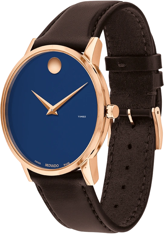 Movado,Museum Classic 40mm,40mm,Stainless Steel,Blue,Quartz,Sapphire,Round,0607597