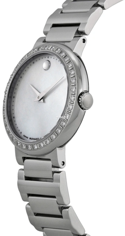 Movado,Concerto 30mm,30mm,Stainless Steel,White,Quartz,Sapphire,Crystal Glass,Round,0606421