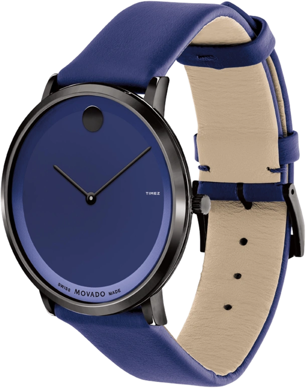 Movado,Modern 47 40mm,40mm,Stainless Steel,Blue,Quartz,Sapphire,Round,0607639