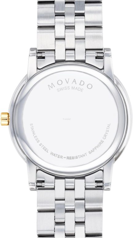 Movado,Museum Classic 40mm,40mm,Stainless Steel,Black,Quartz,Sapphire,Round,0607202