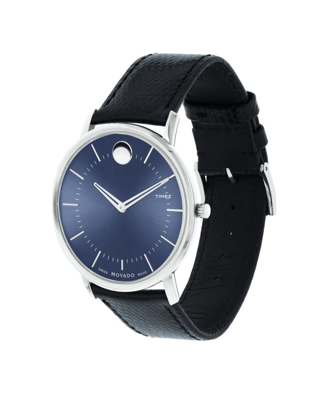 Movado,Other 40mm,40mm,Stainless Steel,Blue,Quartz,Sapphire,Crystal Glass,Round,0606846 