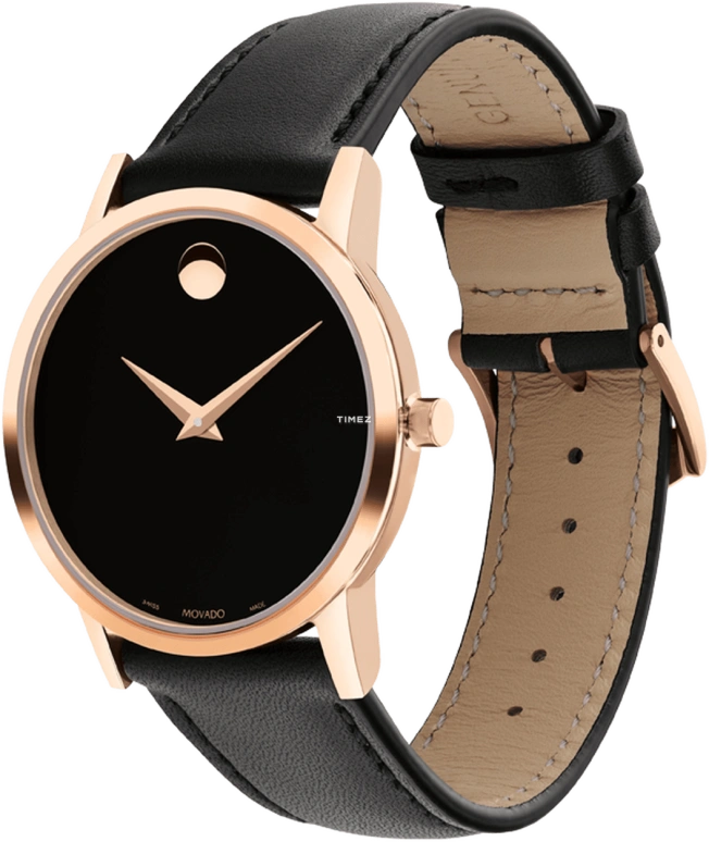 Movado,Museum Classic 33mm,33mm,Stainless Steel,Black,Quartz,Sapphire,Round,0607585