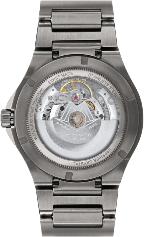 Movado,Movado SE 41mm,41mm,Stainless Steel,Blue,Automatic,Day,Sapphire,Crystal Glass,0607553