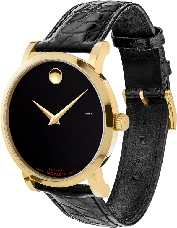 Movado,Red Label 42mm,42mm,Stainless Steel,Black,Automatic,Sapphire,Crystal Glass,Round,0607007
