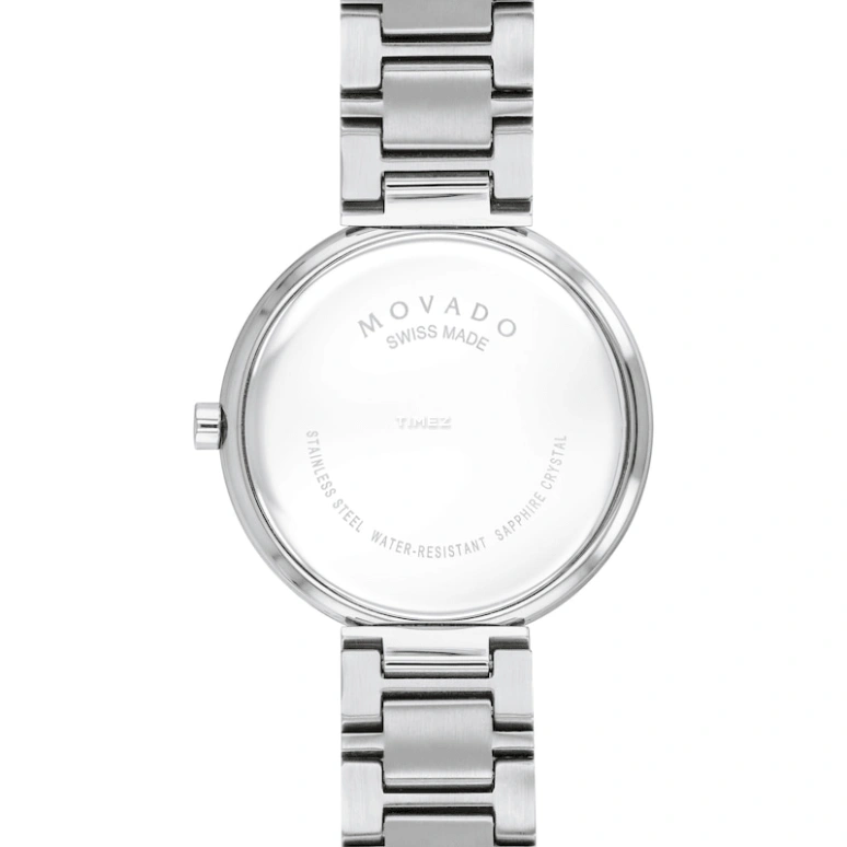 Movado,Museum Classic 32mm,32mm,Stainless Steel,White,Quartz,Sapphire,Crystal Glass,Round,0607518