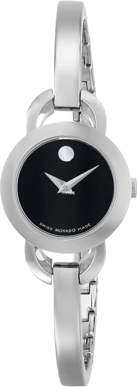Movado,Rondiro 22mm,22mm,Stainless Steel,Black,Quartz,Sapphire,Crystal Glass,Round,0606796 