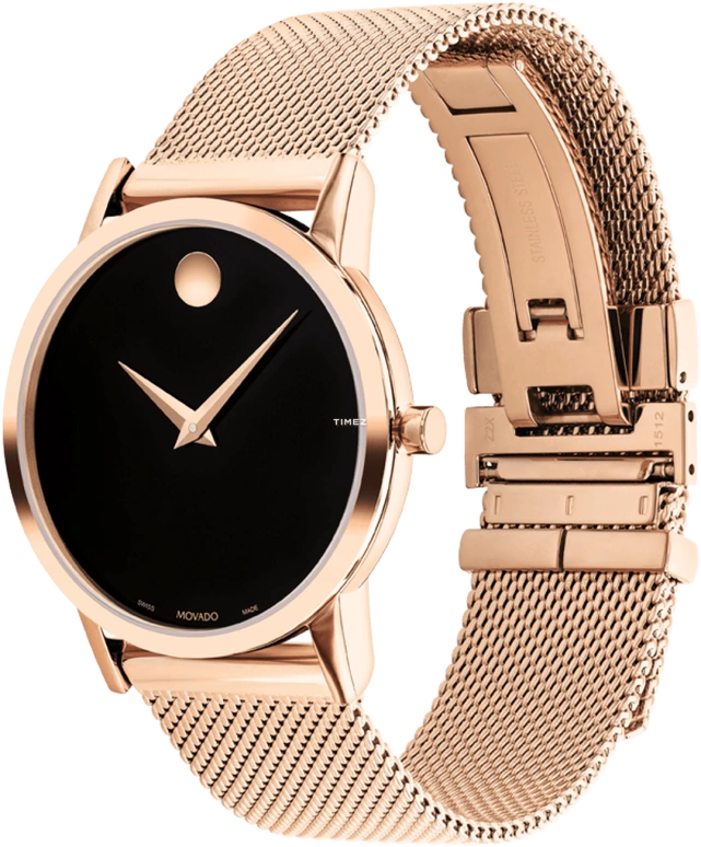 Movado,Museum Classic 33mm,33mm,Stainless Steel,Black,Quartz,Sapphire,Round,0607648