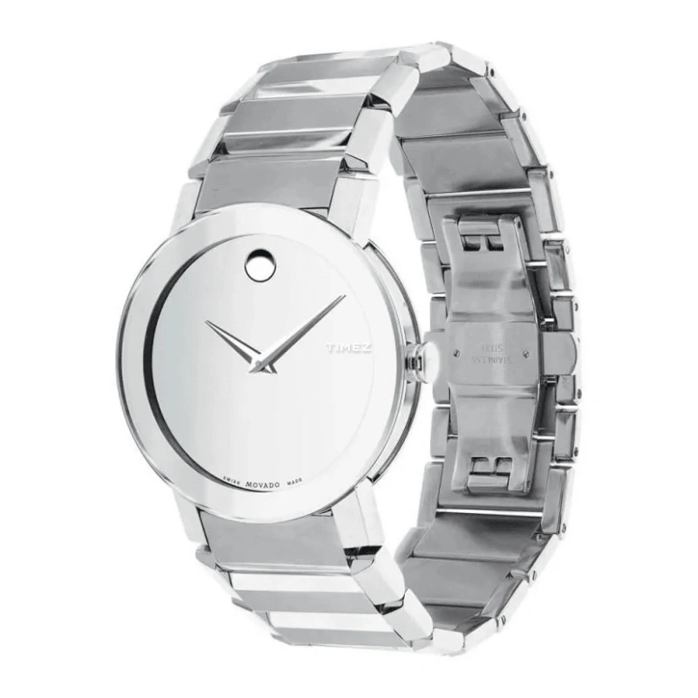 Movado,Sapphire 38mm,38mm,Stainless Steel,Silver,Quartz,Sapphire,Crystal Glass,Round,0606093 