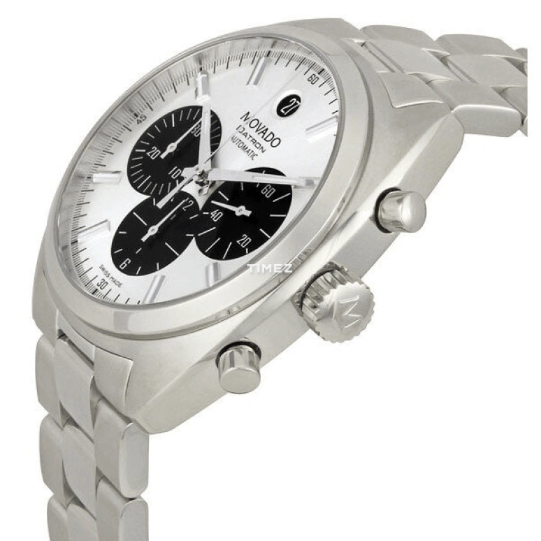 Movado,Datron 40mm,40mm,Stainless Steel,Silver,Automatic,Chronograph,Day,0606365 