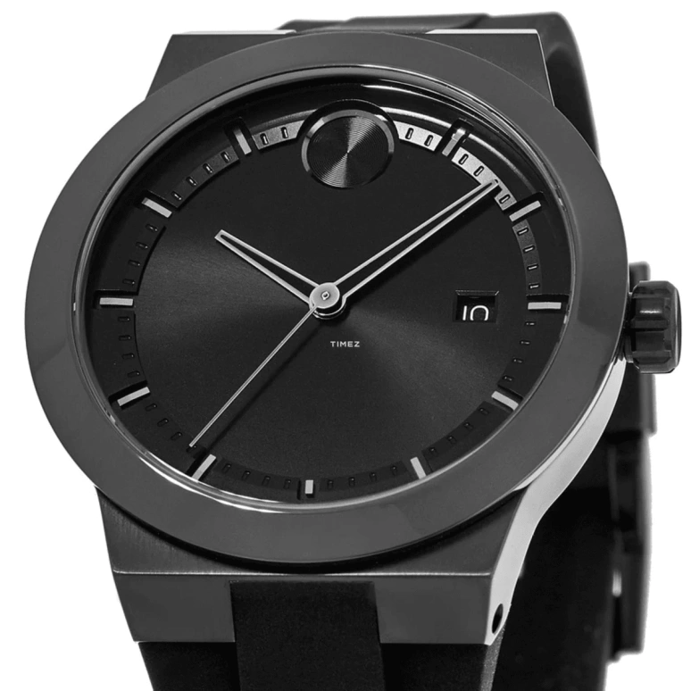 Movado,Movado BOLD 42mm,42mm,Stainless Steel,Ceramic,Black,Quartz,Day,Sapphire,Crystal Glass,3600621