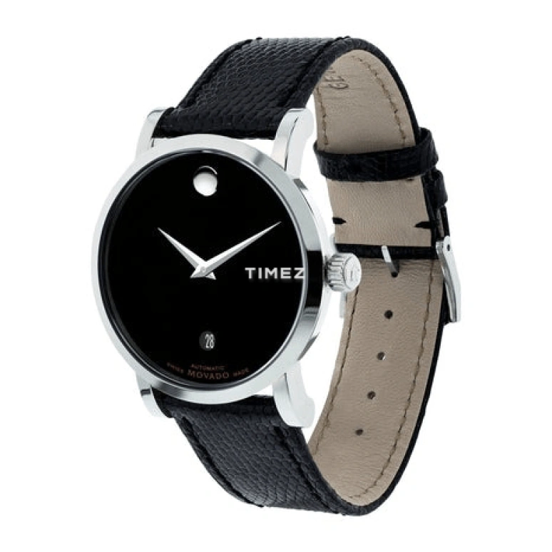 Movado,Red Label 38mm,38mm,Stainless Steel,Black,Automatic,Day,Sapphire,Crystal Glass,0606114 