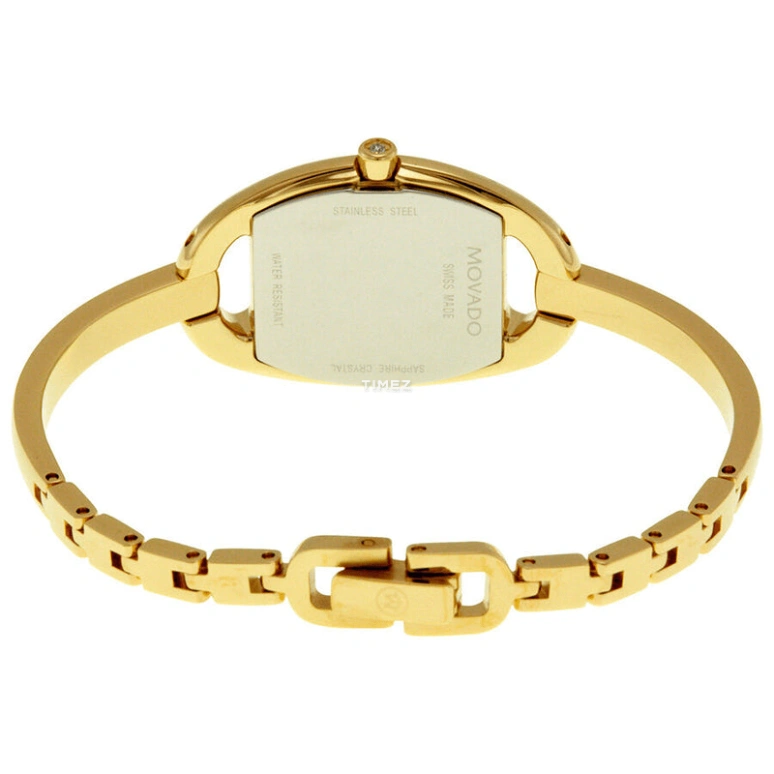 Movado,Miri 23.85mm,23.85mm,Stainless Steel,White,Quartz,Sapphire,Crystal Glass,Oval,0606609