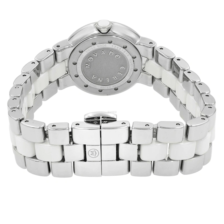 Movado,Cerena 28mm,28mm,Stainless Steel,White,Quartz,Sapphire,Crystal Glass,Round,0606930