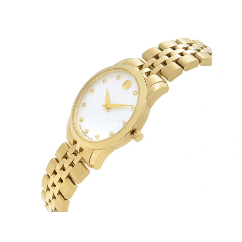 Movado,Museum Classic 28mm,28mm,Stainless Steel,White,Quartz,Sapphire,Crystal Glass,Mother of Pearl,0606998