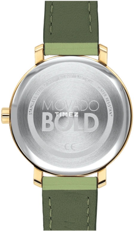 Movado,Movado BOLD 34mm,34mm,Stainless Steel,Green,Quartz,Sapphire,Crystal Glass,Round,3600700