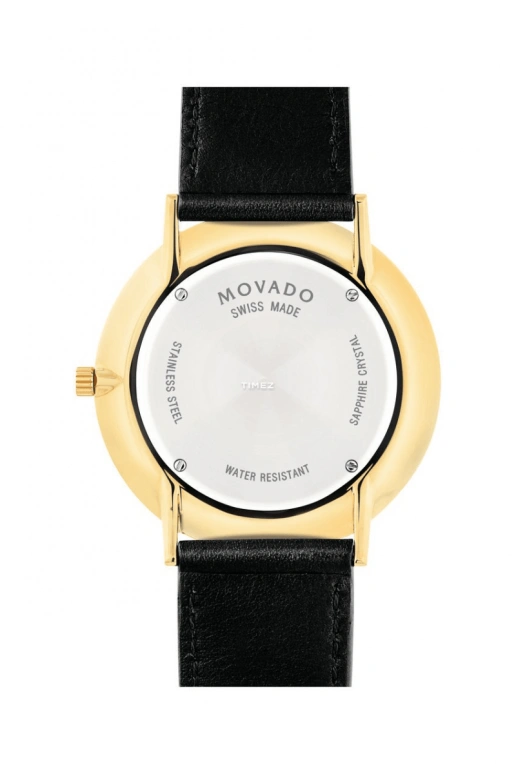 Movado,Ultra Slim 40mm,40mm,Stainless Steel,Black,Quartz,Sapphire,Crystal Glass,Round,0607087