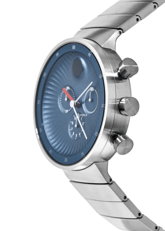 Movado,Edge 42mm,42mm,Stainless Steel,Blue,Quartz,Chronograph,Sapphire,Crystal Glass,3680010W