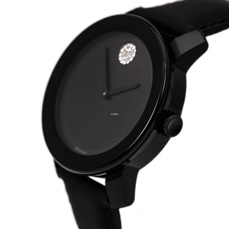 Movado,Movado BOLD 42mm,42mm,Composite,Stainless Steel,Black,Quartz,Crystal Glass,Round,3600044 