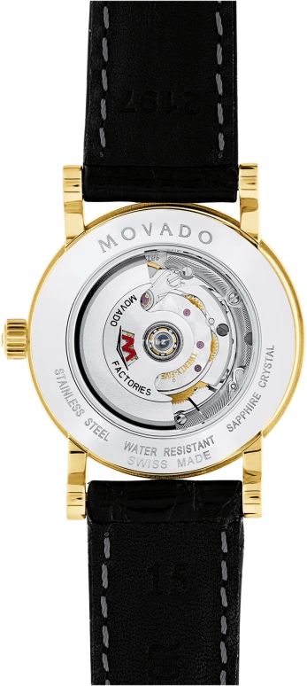 Movado,Red Label 26mm,26mm,Stainless Steel,Black,Automatic,Sapphire,Crystal Glass,Round,0607010