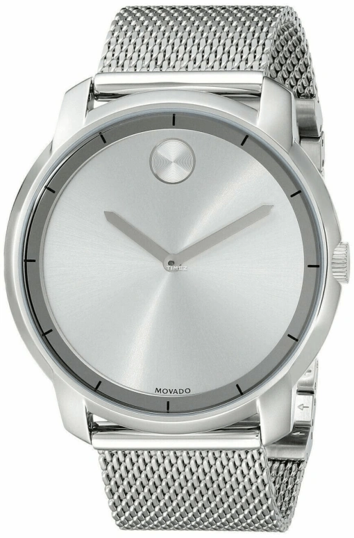 Movado,Movado BOLD 44mm,44mm,Stainless Steel,Grey,Quartz,Sapphire,Crystal Glass,Round,3600260