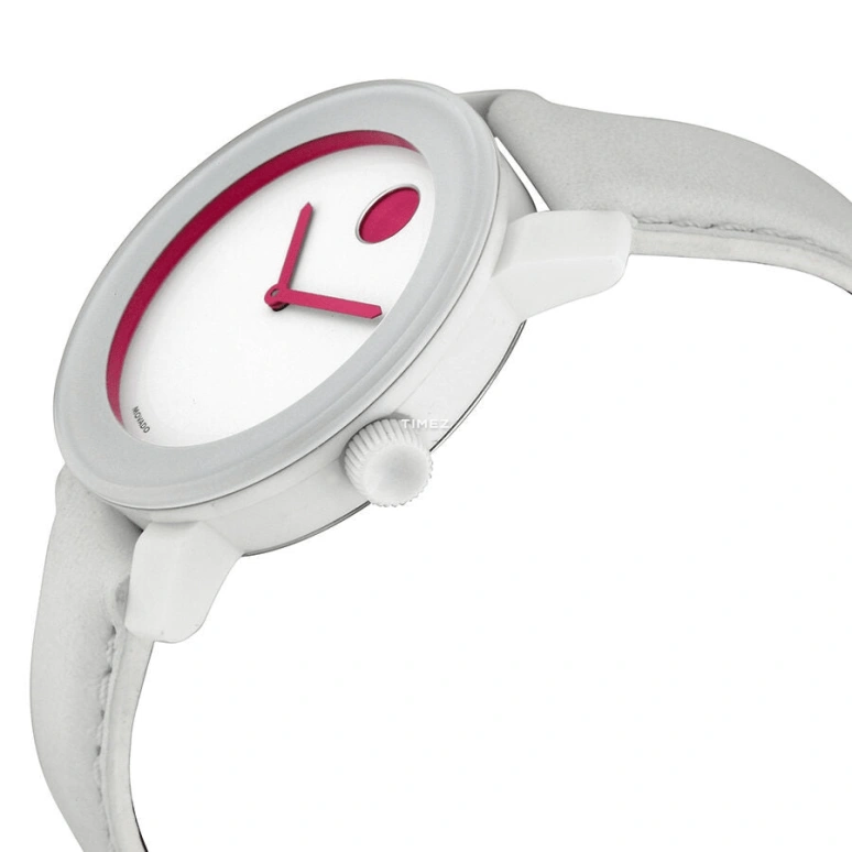 Movado,Movado BOLD 36mm,36mm,Composite,Stainless Steel,Purple Red,White,Quartz,Sapphire,Crystal Glass,Round,3600177 