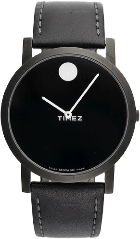 Movado,Museum Classic 40mm,40mm,Stainless Steel,Black,Quartz,Sapphire,Crystal Glass,Round,0606255 