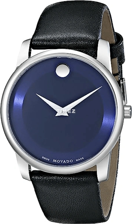 Movado,Museum Classic 40mm,40mm,Stainless Steel,Blue,Quartz,Sapphire,Crystal Glass,Round,0606610
