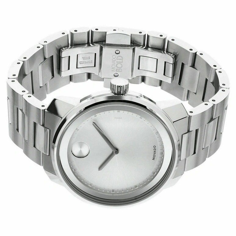 Movado,Movado BOLD 42.50mm,42.50mm,Stainless Steel,Silver,Quartz,Sapphire,Crystal Glass,Round,3600257