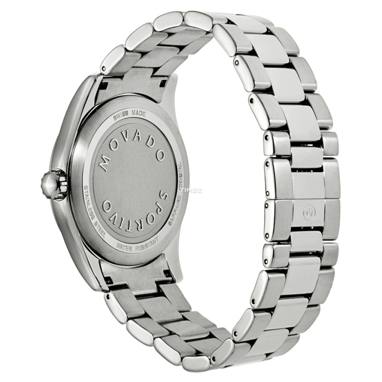 Movado,Other 40mm,40mm,Stainless Steel,Black,Quartz,Day,Sapphire,Crystal Glass,0606481 
