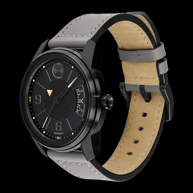 Movado,Movado BOLD 42mm,42mm,Stainless Steel,Black,Quartz,Day,Sapphire,Crystal Glass,3600695