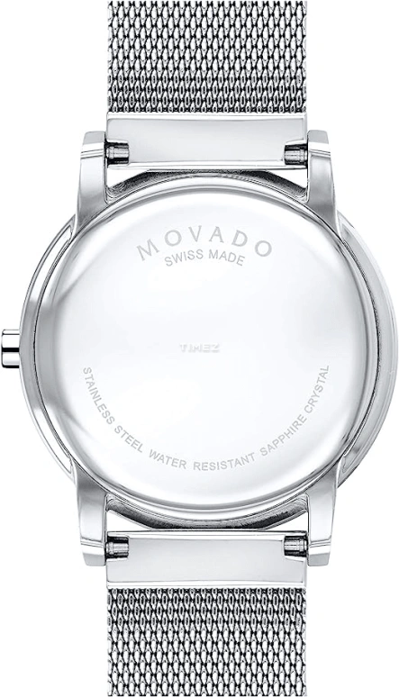 Movado,Museum Classic 40mm,40mm,Stainless Steel,Blue,Quartz,Sapphire,Crystal Glass,Round,0607349