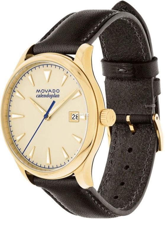 Movado,Heritage Series 40mm,40mm,Stainless Steel,Yellow,Quartz,Day,Sapphire,Crystal Glass,3650003